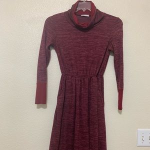 Piper & Scoot Burgundy Sweater Dress